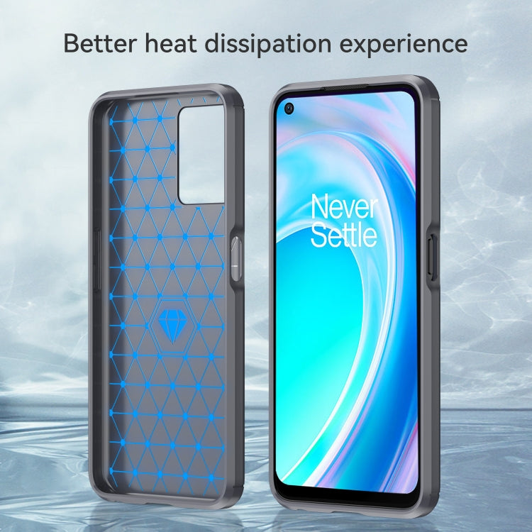 For OnePlus Nord CE 2 Lite 5G Brushed Texture Carbon Fiber TPU Phone Case