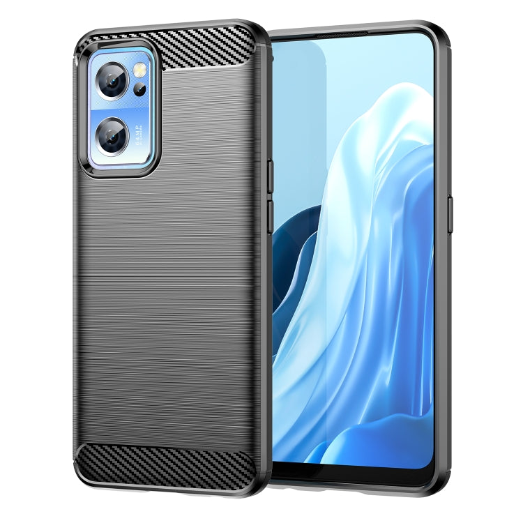 For OnePlus Nord CE 2 5G Brushed Texture Carbon Fiber TPU Phone Case