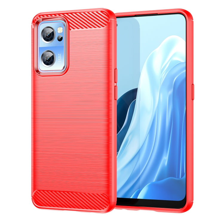 For OnePlus Nord CE 2 5G Brushed Texture Carbon Fiber TPU Phone Case