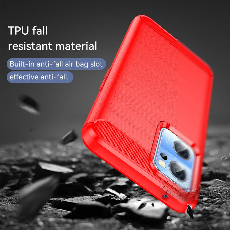 For OnePlus Nord CE 2 5G Brushed Texture Carbon Fiber TPU Phone Case