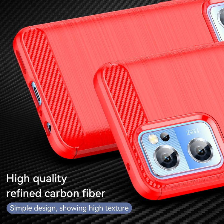 For OnePlus Nord CE 2 5G Brushed Texture Carbon Fiber TPU Phone Case