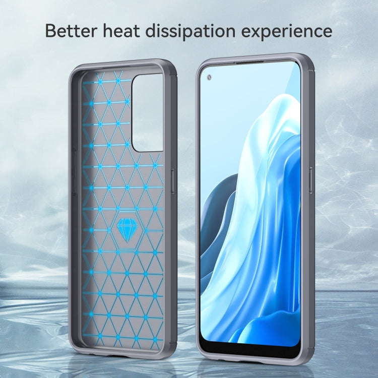 For OnePlus Nord CE 2 5G Brushed Texture Carbon Fiber TPU Phone Case