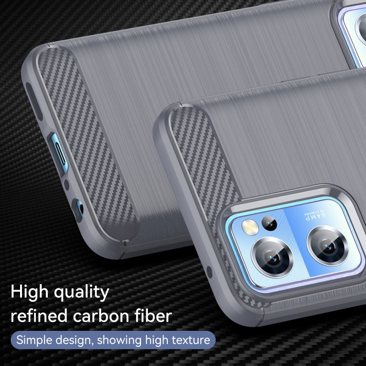 For OnePlus Nord CE 2 5G Brushed Texture Carbon Fiber TPU Phone Case