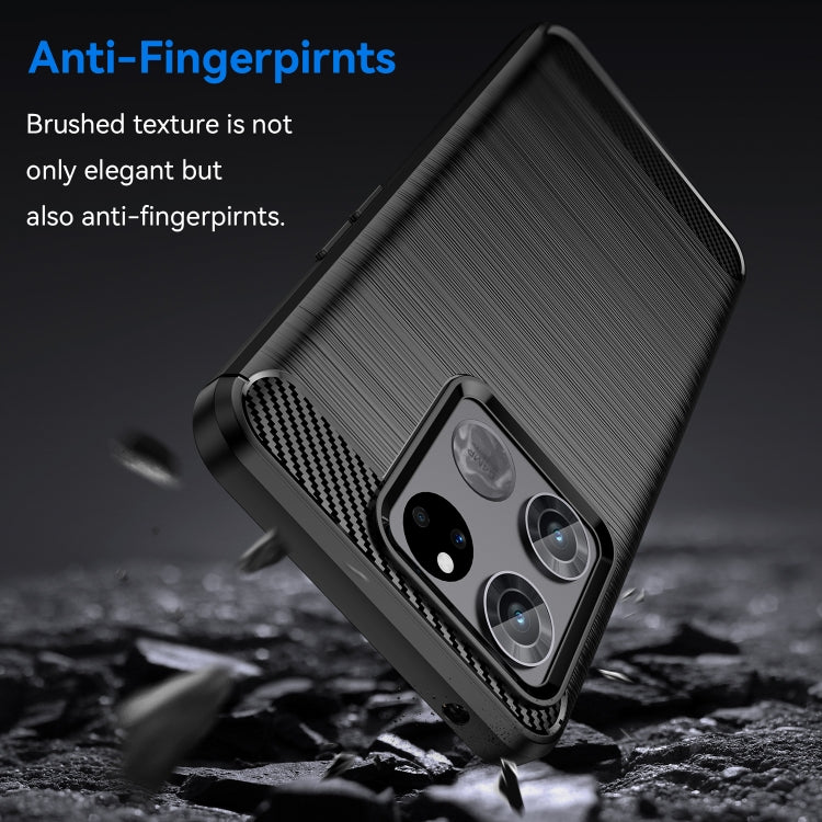 For OnePlus Ace Racing Brushed Texture Carbon Fiber TPU Phone Case
