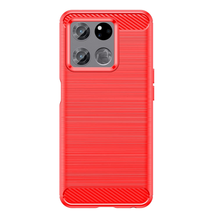 For OnePlus Ace Racing Brushed Texture Carbon Fiber TPU Phone Case