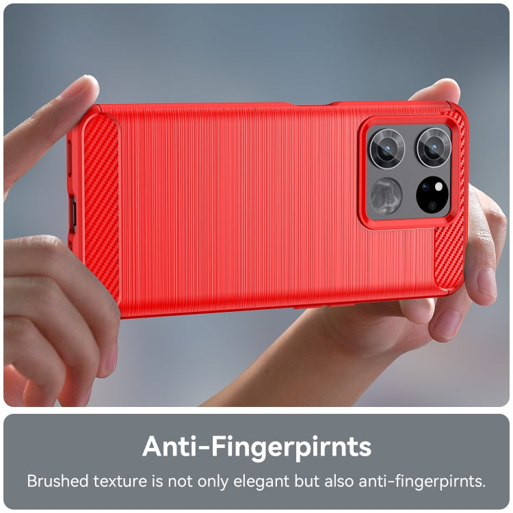 For OnePlus Ace Racing Brushed Texture Carbon Fiber TPU Phone Case