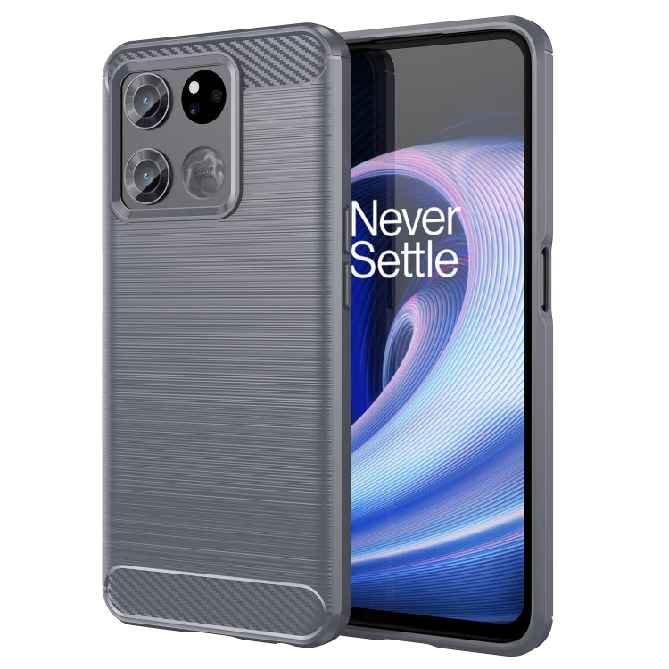 For OnePlus Ace Racing Brushed Texture Carbon Fiber TPU Phone Case