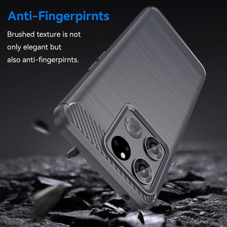 For OnePlus Ace Racing Brushed Texture Carbon Fiber TPU Phone Case
