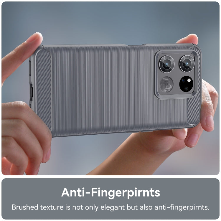 For OnePlus Ace Racing Brushed Texture Carbon Fiber TPU Phone Case