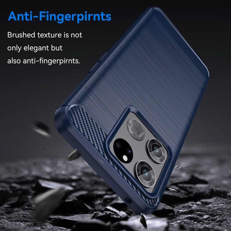 For OnePlus Ace Racing Brushed Texture Carbon Fiber TPU Phone Case