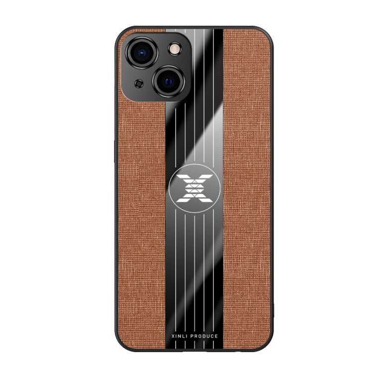 For iPhone 13 Pro Max XINLI Stitching Cloth Texture TPU Phone Case For iPhone 13