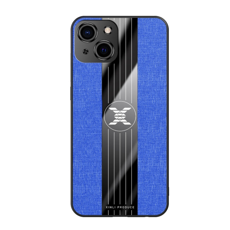 For iPhone 13 Pro Max XINLI Stitching Cloth Texture TPU Phone Case For iPhone 13