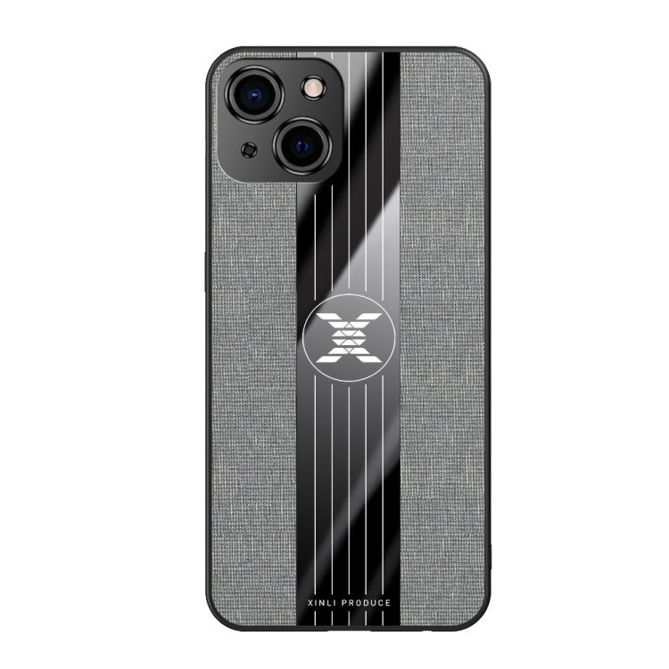 For iPhone 13 mini XINLI Stitching Cloth Texture TPU Phone Case