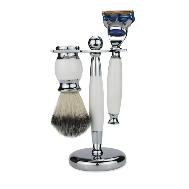 FK-10 6 In 1 Men Manual Shaving Razor Kit with Shaving Brush / Bowl / Soap / Brush Stand / Blades
