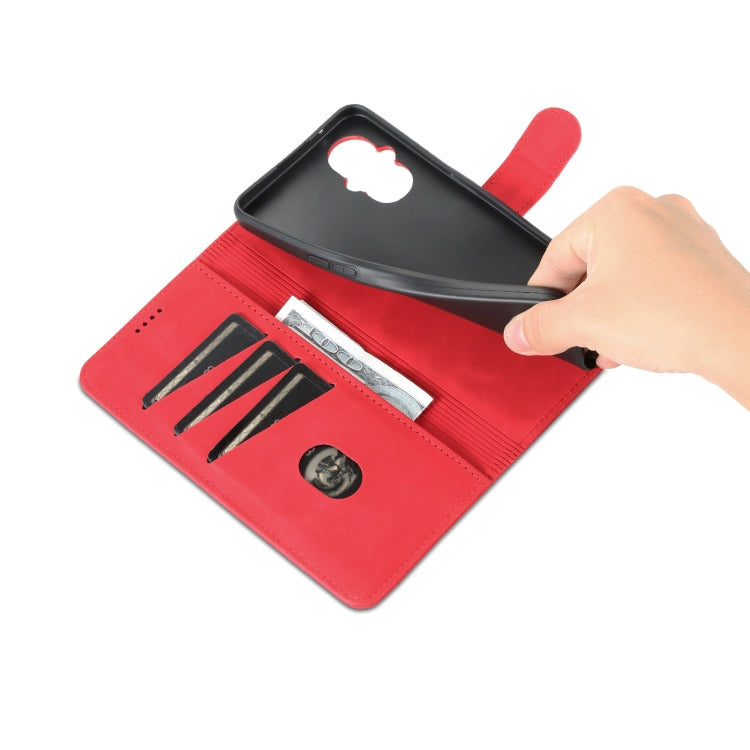 For OPPO Reno8 Lite AZNS Skin Feel Calf Texture Flip Leather Phone Case