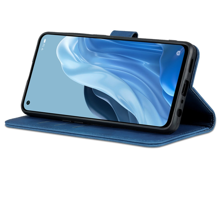 For OPPO Reno8 Lite AZNS Skin Feel Calf Texture Flip Leather Phone Case