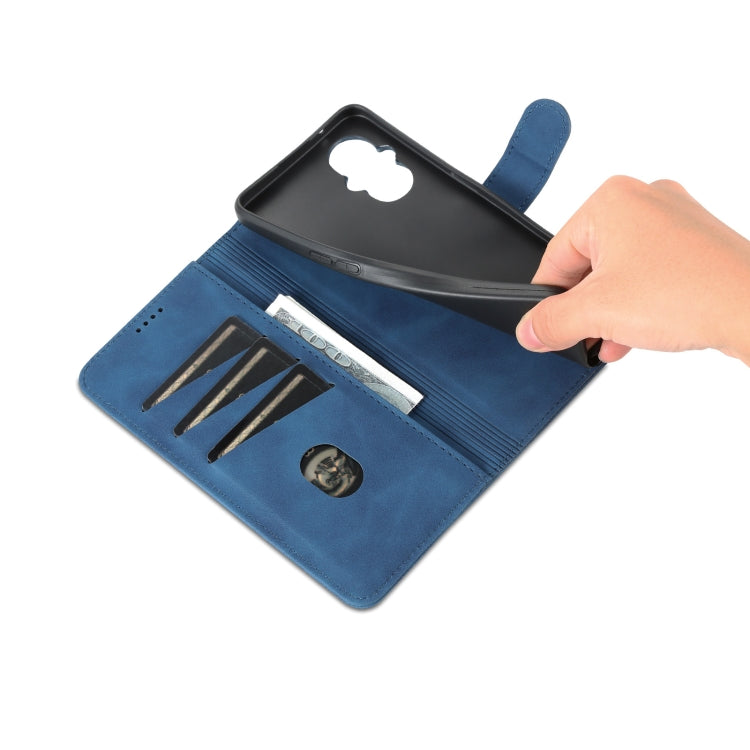 For OPPO Reno8 Lite AZNS Skin Feel Calf Texture Flip Leather Phone Case