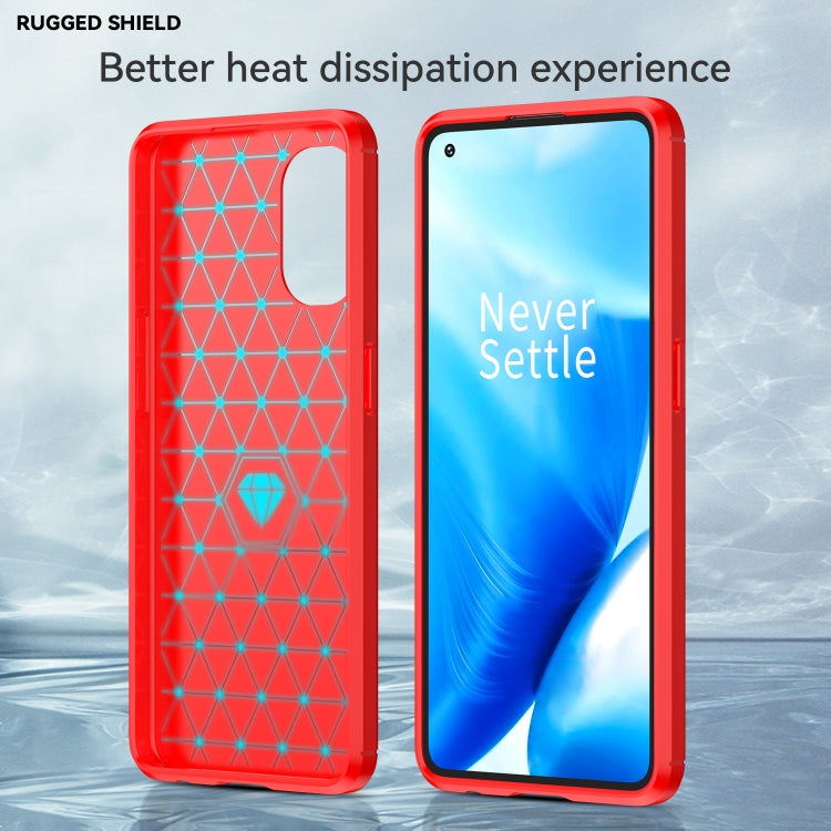 For OPPO Reno7 Lite Brushed Texture Carbon Fiber TPU Phone Case