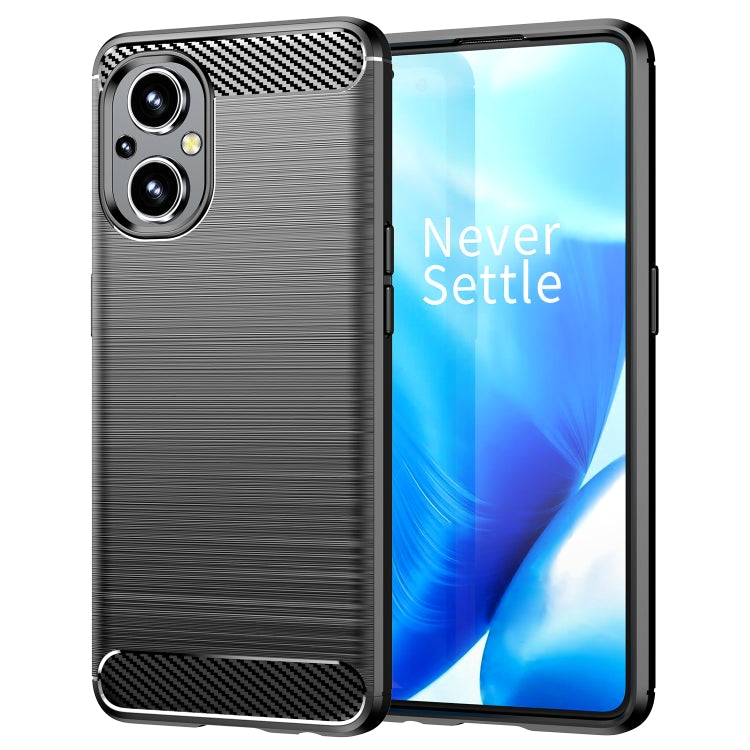 For OPPO Reno8 Lite Brushed Texture Carbon Fiber TPU Phone Case
