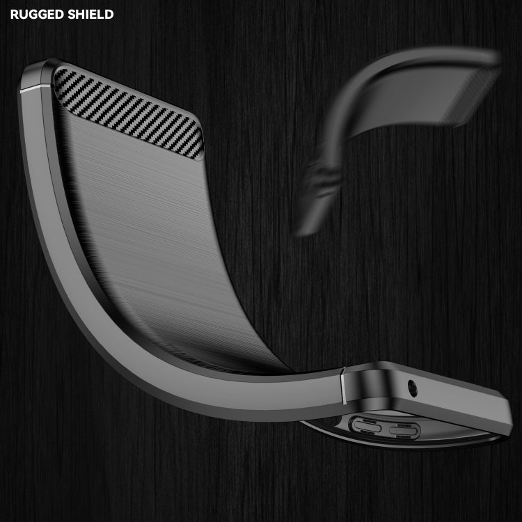 For OPPO Reno8 Lite Brushed Texture Carbon Fiber TPU Phone Case