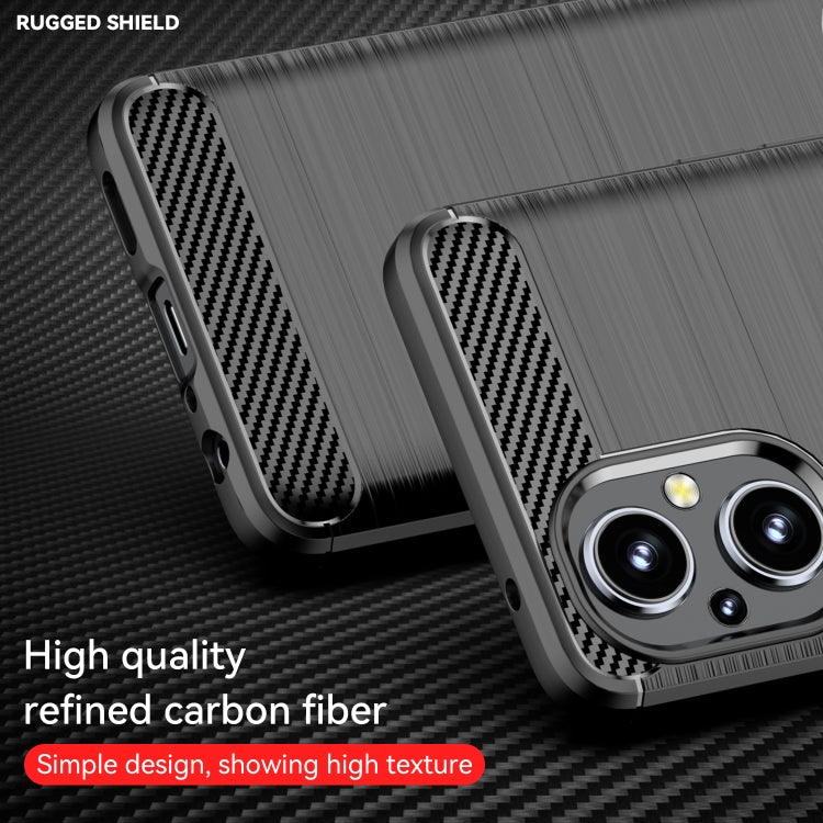For OPPO Reno8 Lite Brushed Texture Carbon Fiber TPU Phone Case