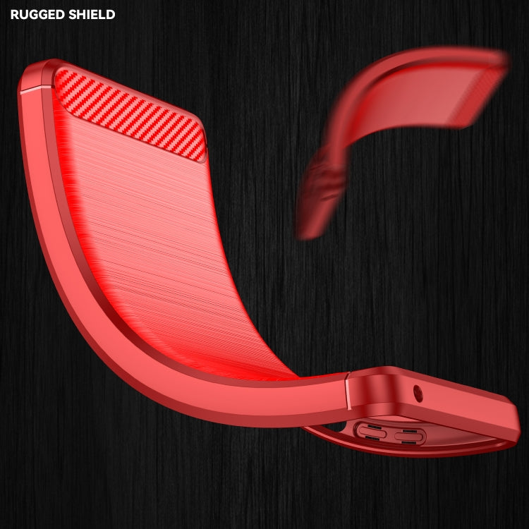 For OPPO Reno8 Lite Brushed Texture Carbon Fiber TPU Phone Case