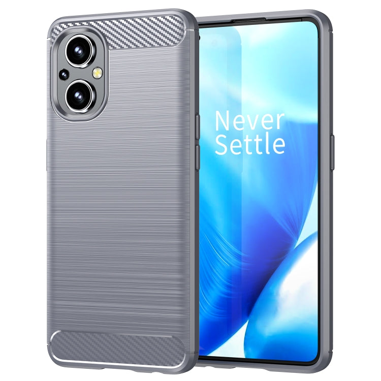For OPPO Reno8 Lite Brushed Texture Carbon Fiber TPU Phone Case
