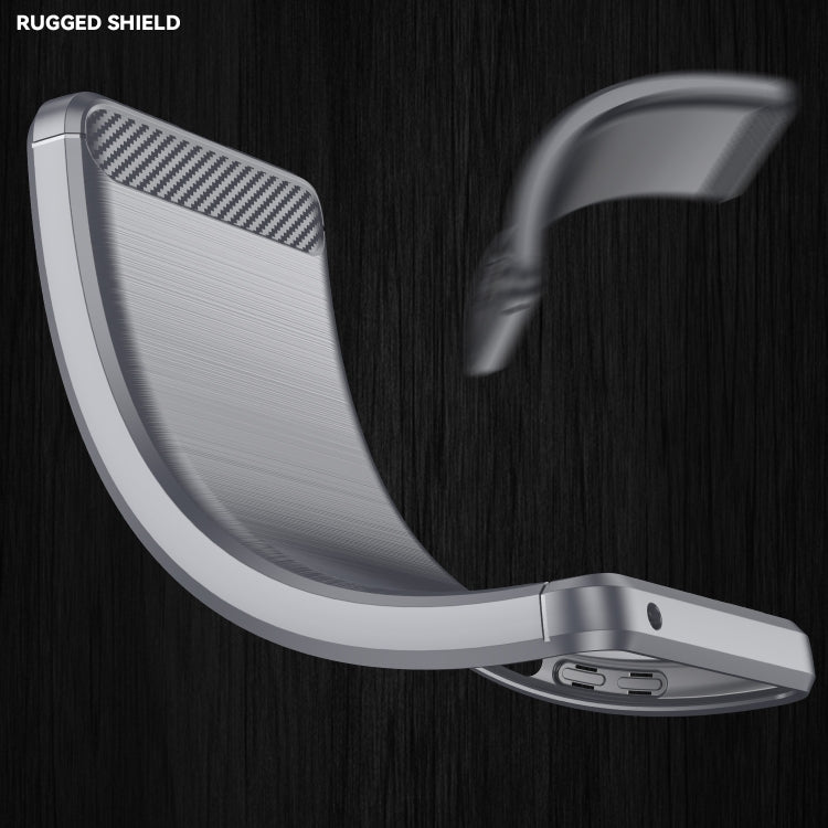 For OPPO Reno8 Lite Brushed Texture Carbon Fiber TPU Phone Case