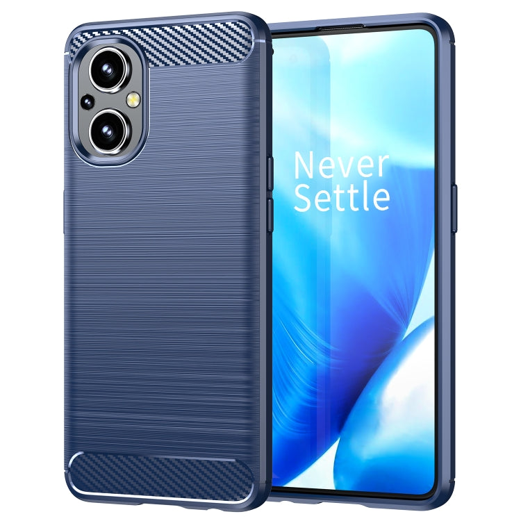 For OPPO Reno8 Lite Brushed Texture Carbon Fiber TPU Phone Case