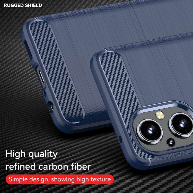 For OPPO Reno8 Lite Brushed Texture Carbon Fiber TPU Phone Case