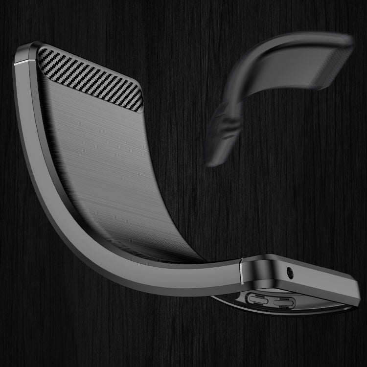 For OPPO Find X5 Brushed Texture Carbon Fiber TPU Phone Case