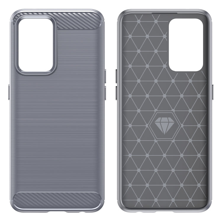 For OPPO Find X5 Lite Brushed Texture Carbon Fiber TPU Phone Case