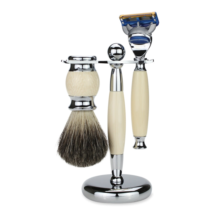FK-11 Men Manual Shaving Razor Kit with Shaving Brush / Bowl / Soap / Brush Stand / Blades