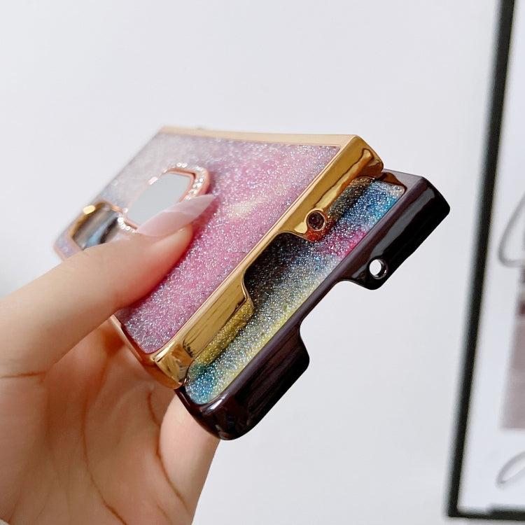 For Samsung Galaxy Z Fold4 5G Shinning Diamond Ring Holder Phone Case