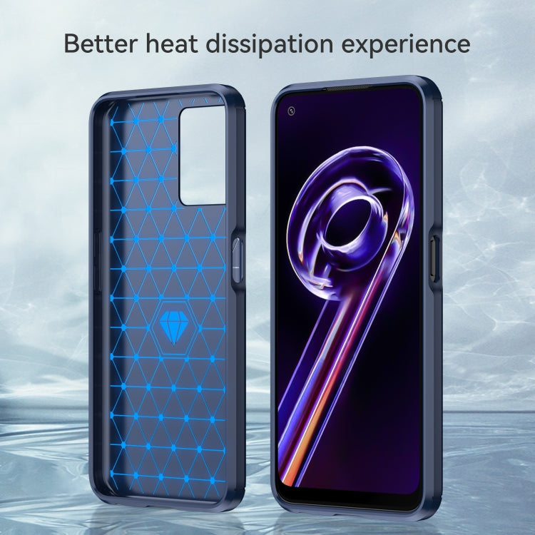 For Realme 9 Pro Brushed Texture Carbon Fiber TPU Phone Case