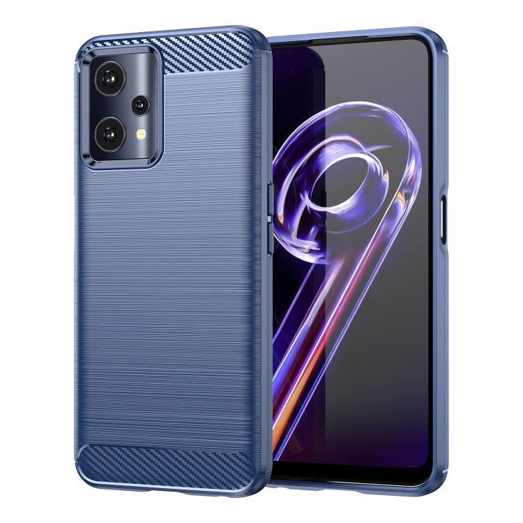 For Realme 9 5G Brushed Texture Carbon Fiber TPU Phone Case