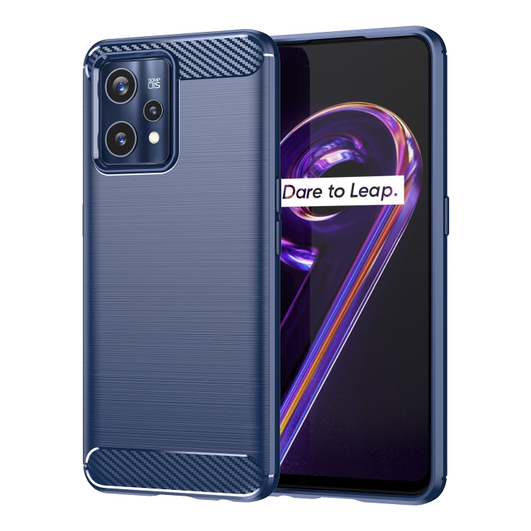 For Realme 9 Pro+ Brushed Texture Carbon Fiber TPU Phone Case