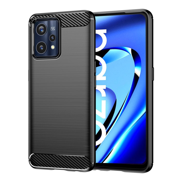 For Realme Narzo 50 Pro Brushed Texture Carbon Fiber TPU Phone Case