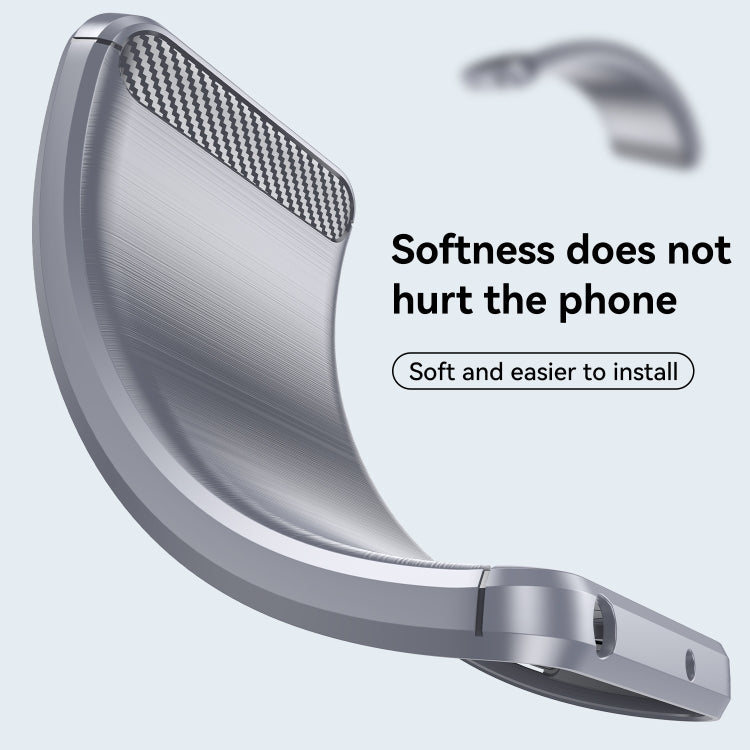 For Realme C31 Brushed Texture Carbon Fiber TPU Phone Case