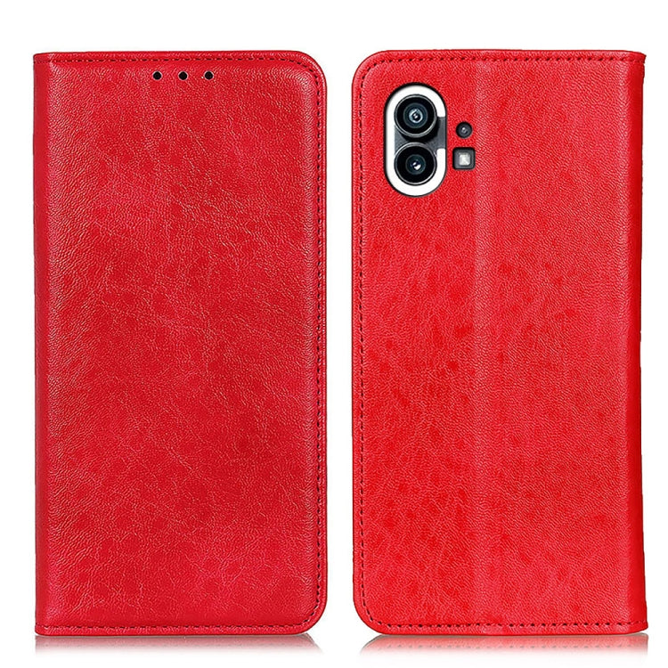 For Nothing Phone 1 Magnetic Crazy Horse Texture Leather Phone Case