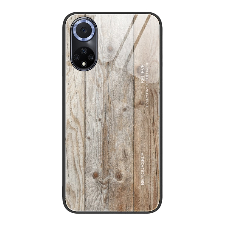 For Huawei nova 9 Wood Grain Glass Protective Case