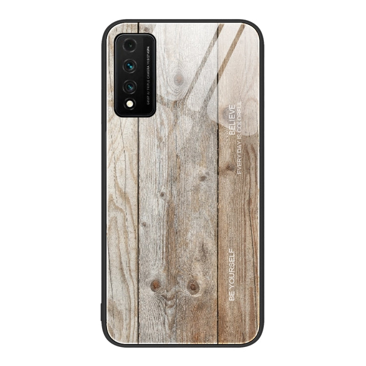 For Huawei Nzone S7 Pro 5G Wood Grain Glass Protective Case