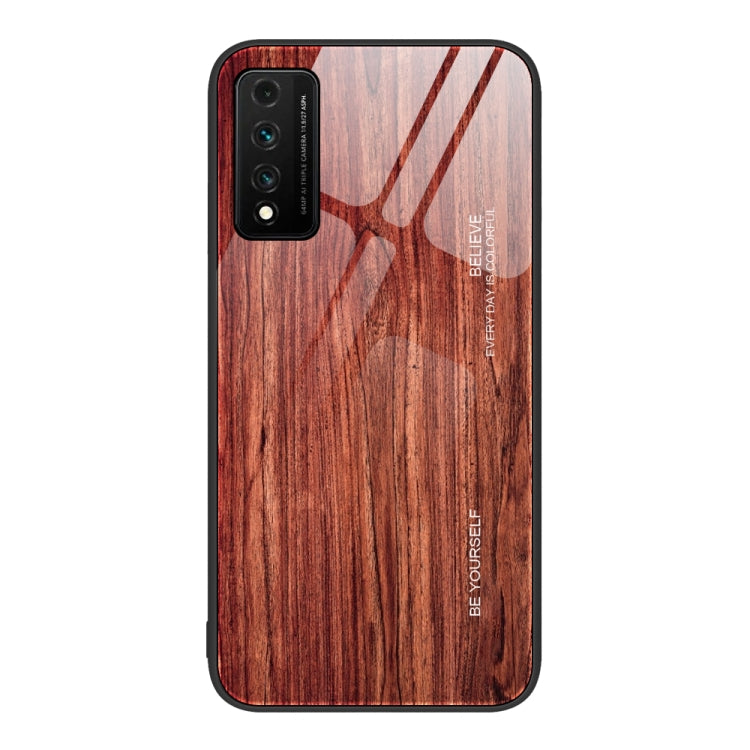 For Huawei Nzone S7 Pro 5G Wood Grain Glass Protective Case