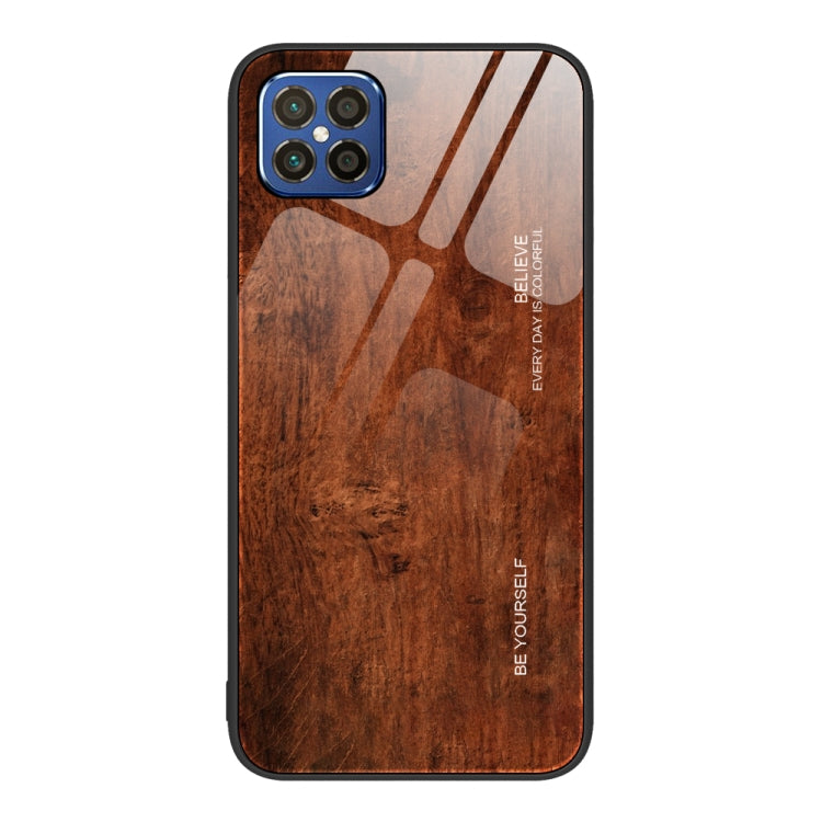 For Huawei nova 8 SE Wood Grain Glass Protective Case