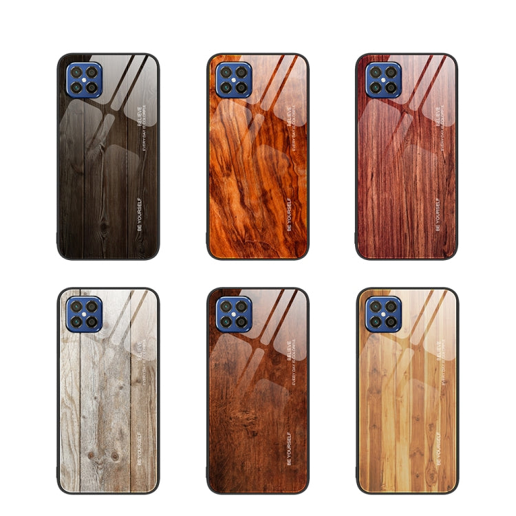 For Huawei nova 8 SE Wood Grain Glass Protective Case