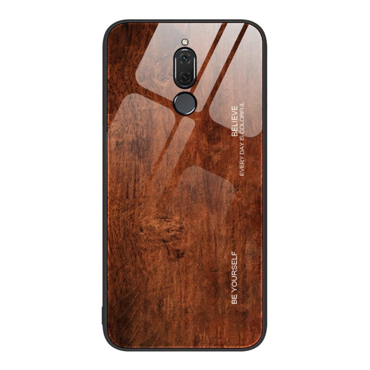 For Huawei Maimang 6 Wood Grain Glass Protective Case