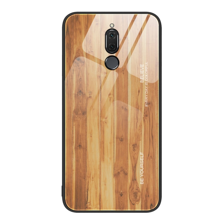 For Huawei Maimang 6 Wood Grain Glass Protective Case