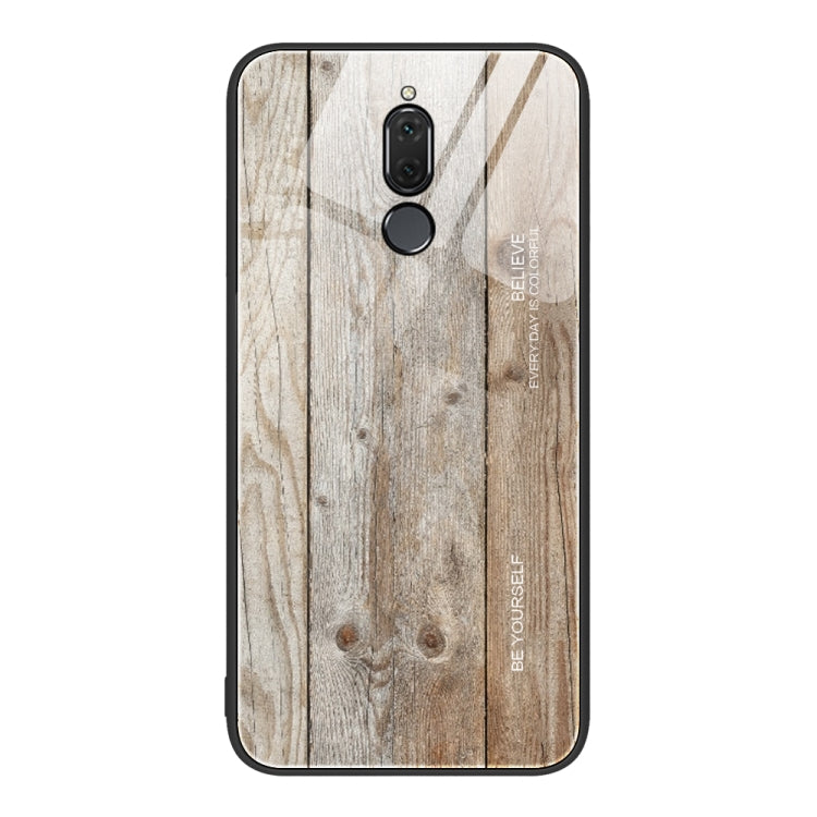 For Huawei Maimang 6 Wood Grain Glass Protective Case