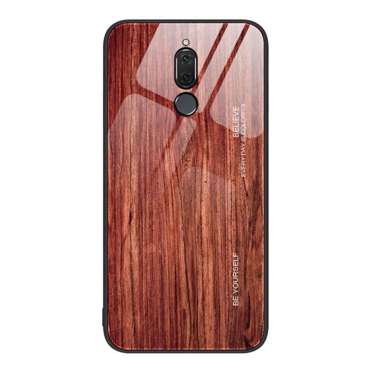 For Huawei Maimang 6 Wood Grain Glass Protective Case