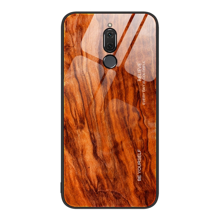 For Huawei Maimang 6 Wood Grain Glass Protective Case